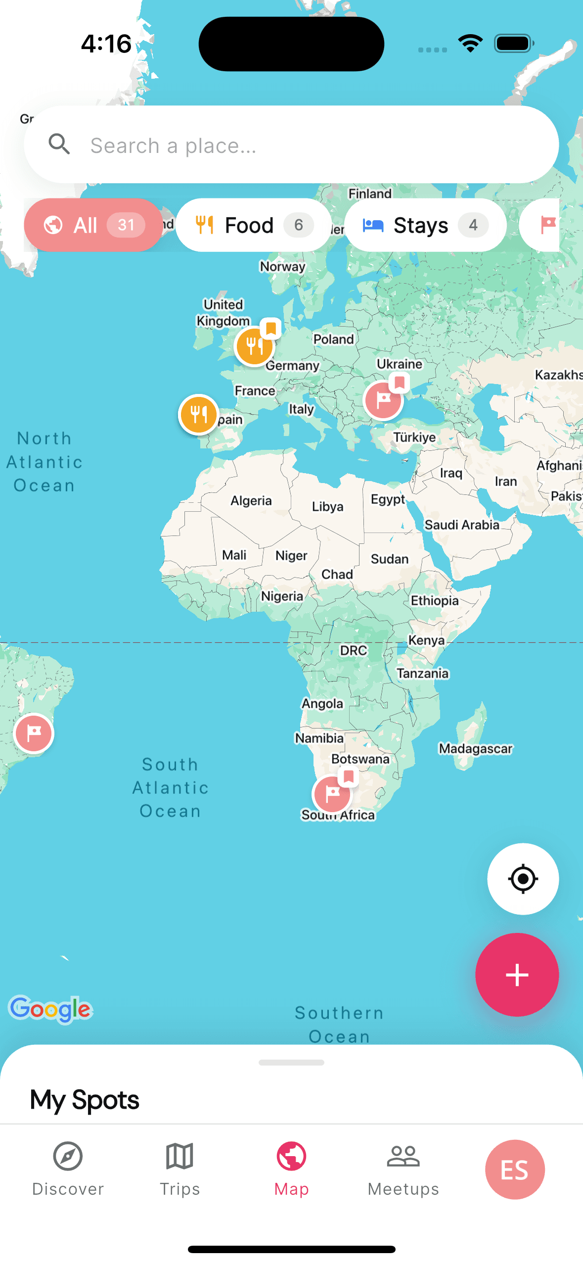 Off the Grid map